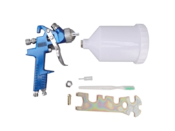 Pistola de pintura com rosca macho G1/4, alta atomização, pintura por gravidade, profissional e ecológica.