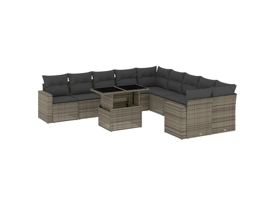 Garden Sofa Set, Garden Sofa Sets Vidaxl Cinzeto Rattan / Vime (n/a)