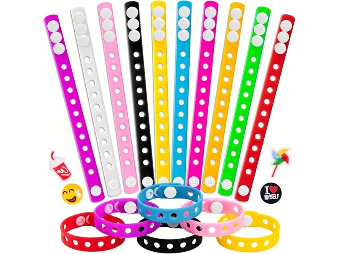 Pulseiras De Silicone Com Pingentes Vayotoy