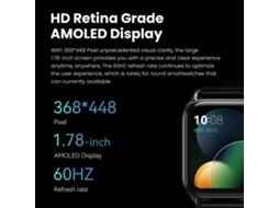 Relógio Inteligente Haylou Rs4 Plus Amoled
