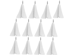 Delicados Tachinhas de Papel no Formato Aviãozinho Magiclulu, 12 Unidades, Pequenos Tachinhas Multifuncionais para Mapas