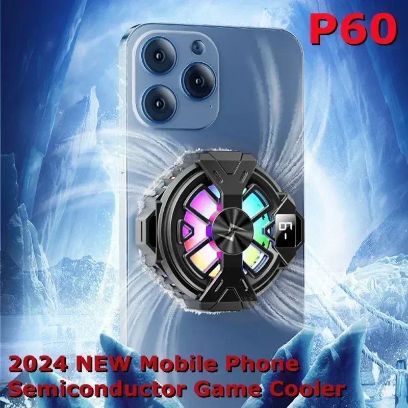 Cooler Para Celular Gamer 2 Em 1 Com Ventoinha De Resfriamento Para Semicondutores, Radiador Magnético/clipe Traseiro