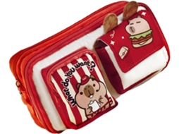 Estojo Grande para Lápis Design de Urso de Desenho Animado, 9 Camadas SFUSHOS