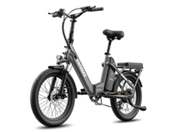Bicicleta Elétrica FAFREES F20 Leve Motor de 250 W, Bateria de 36 V 20 Ah, Autonomia de 75 a 100 Km, Freios a Disco Mecânicos Cinza Escuro