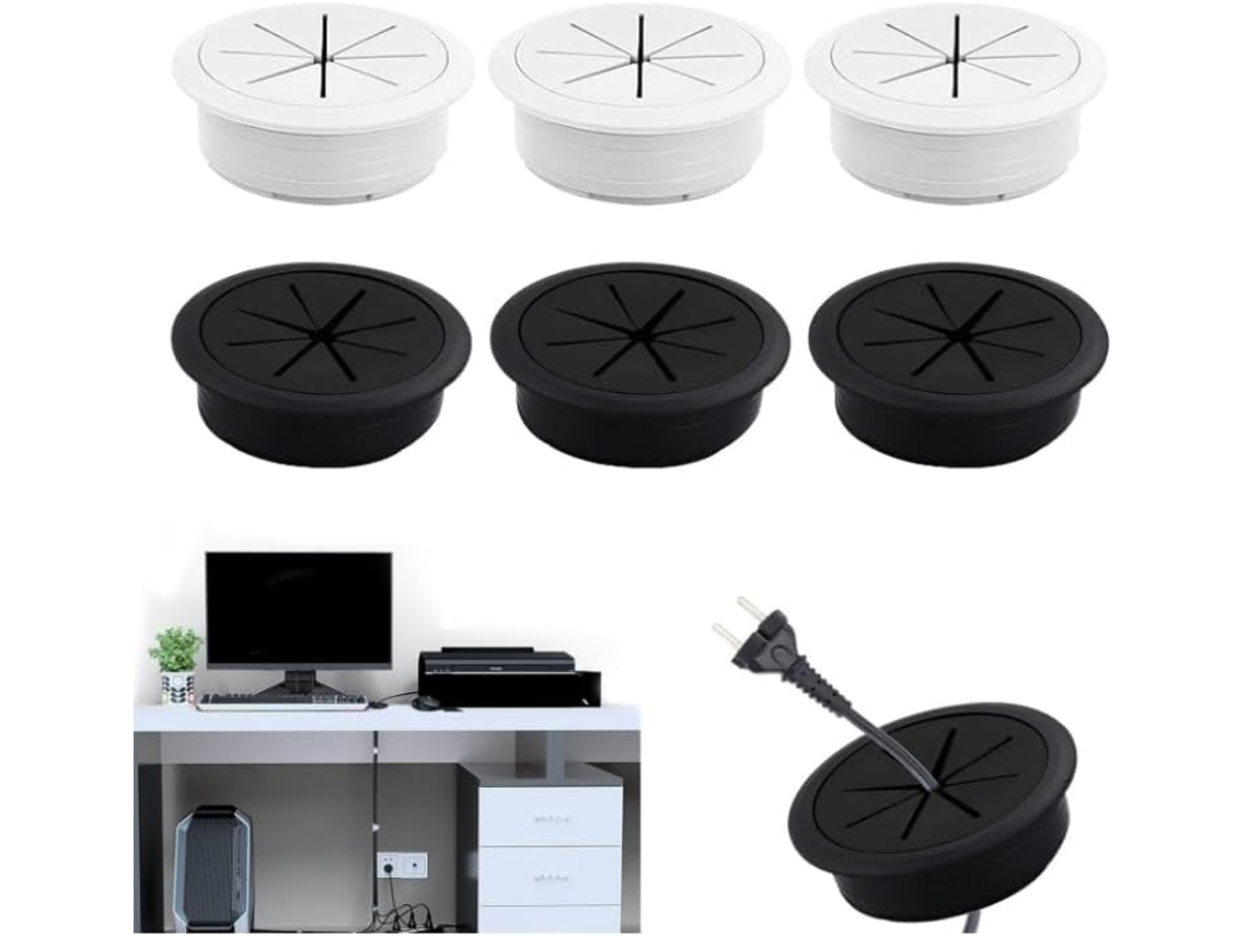 Protetor de capa redonda de 60 mm para parede e mesa com mesa Slowmoose Ilhós