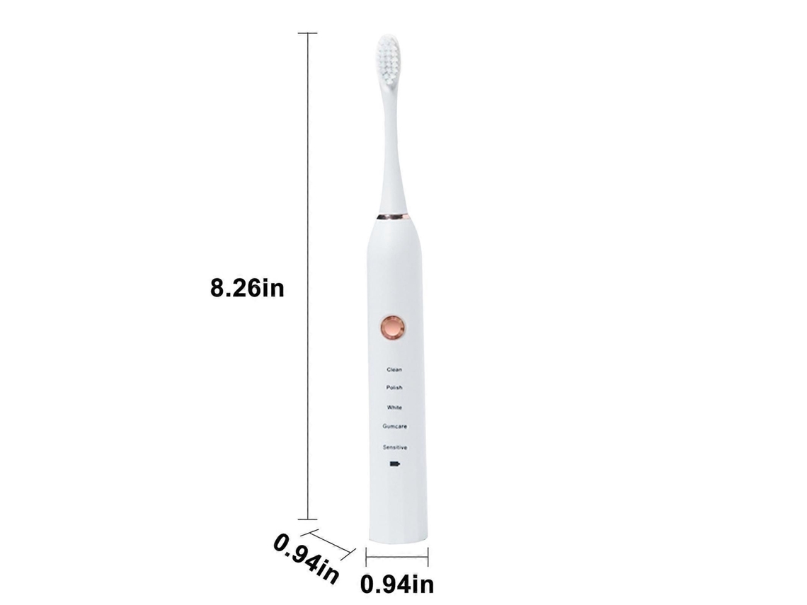 Escova De Dentes Elétrica De Baixo Ruído Portátil Temporizador Inteligente Escova De Dentes Elétrica Ipx7 Água Escova De Dentes Elétrica Vibração