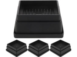 Conjunto De 4 Elevadores Cama Borracha Reforçada Camas E Sofás, Antiderrapantes E Resistentes Ao Desgaste, Uso