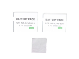 BATERIA Mali para Câmera NB 6L 6LH 2000mAh 3.7V, 2un