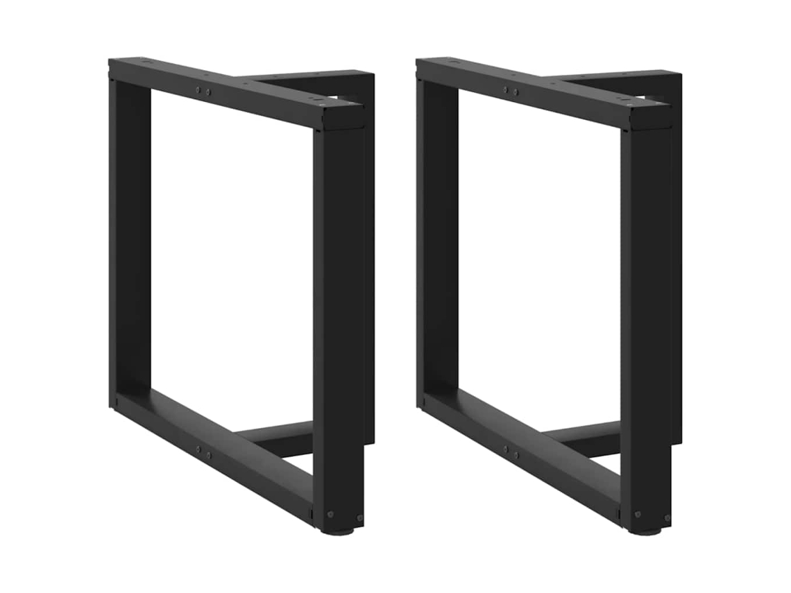 Vidaxl Pés De Mesa De Jantar Em Forma De T, 2 Peças, Preto, 90x35x(72-73) Cm, Aço