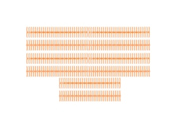 10 Unidades Espirais De Plástico 19mm 30 Anéis Para A4 B5 A5 150 Folhas Laranja