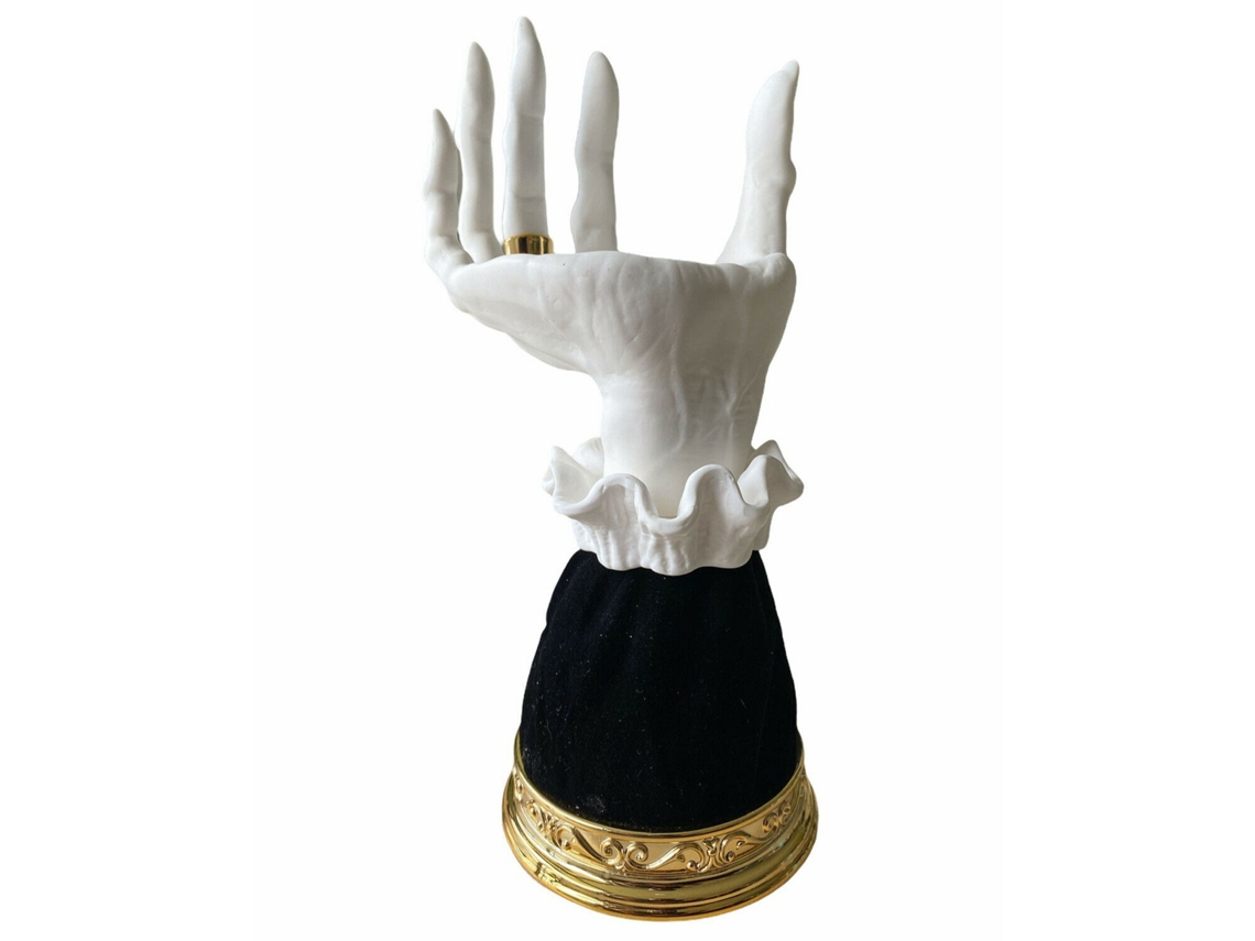 Laxiscreed Vela De Halloween Em Resina Com Mão De Bruxa, Castiçal Decorativo Para Decorações Assombradas