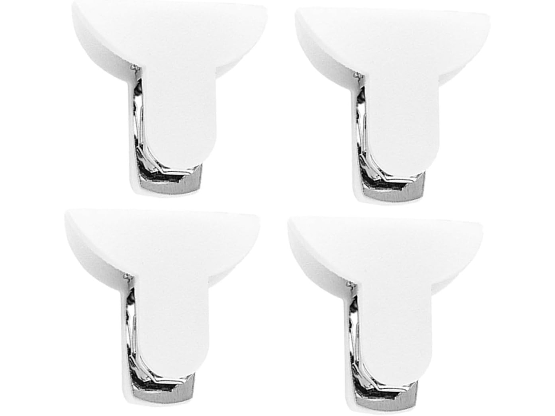 Conjunto de 4 pinos antiderrapantes Besportable para edredons e lençóis, com espuma acolchoada e pinos.
