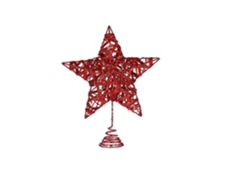 Estrela de Natal Vermelho Aço Plástico 20 X 5 24,5 Cm, Ergonômico, Uso Diário STELASPLEN