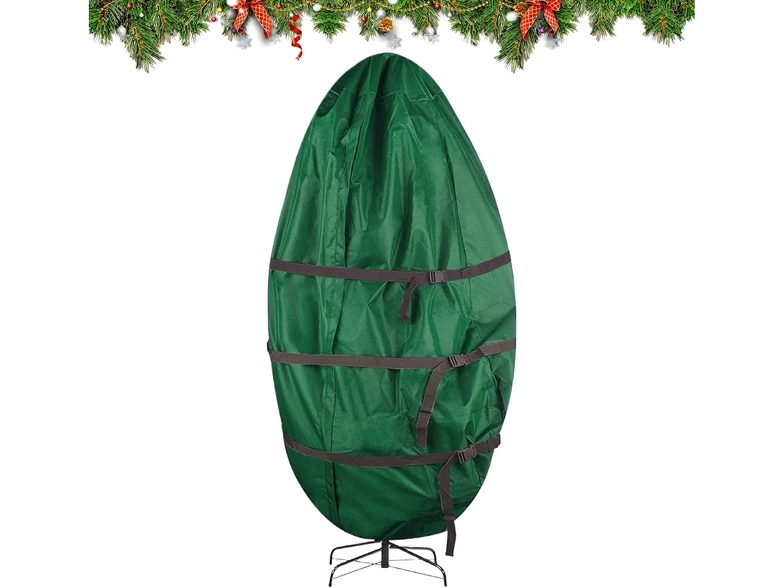 Saco Para Árvore De Natal, Capa Resistente Para Árvores Artificiais Com Suporte Vertical.