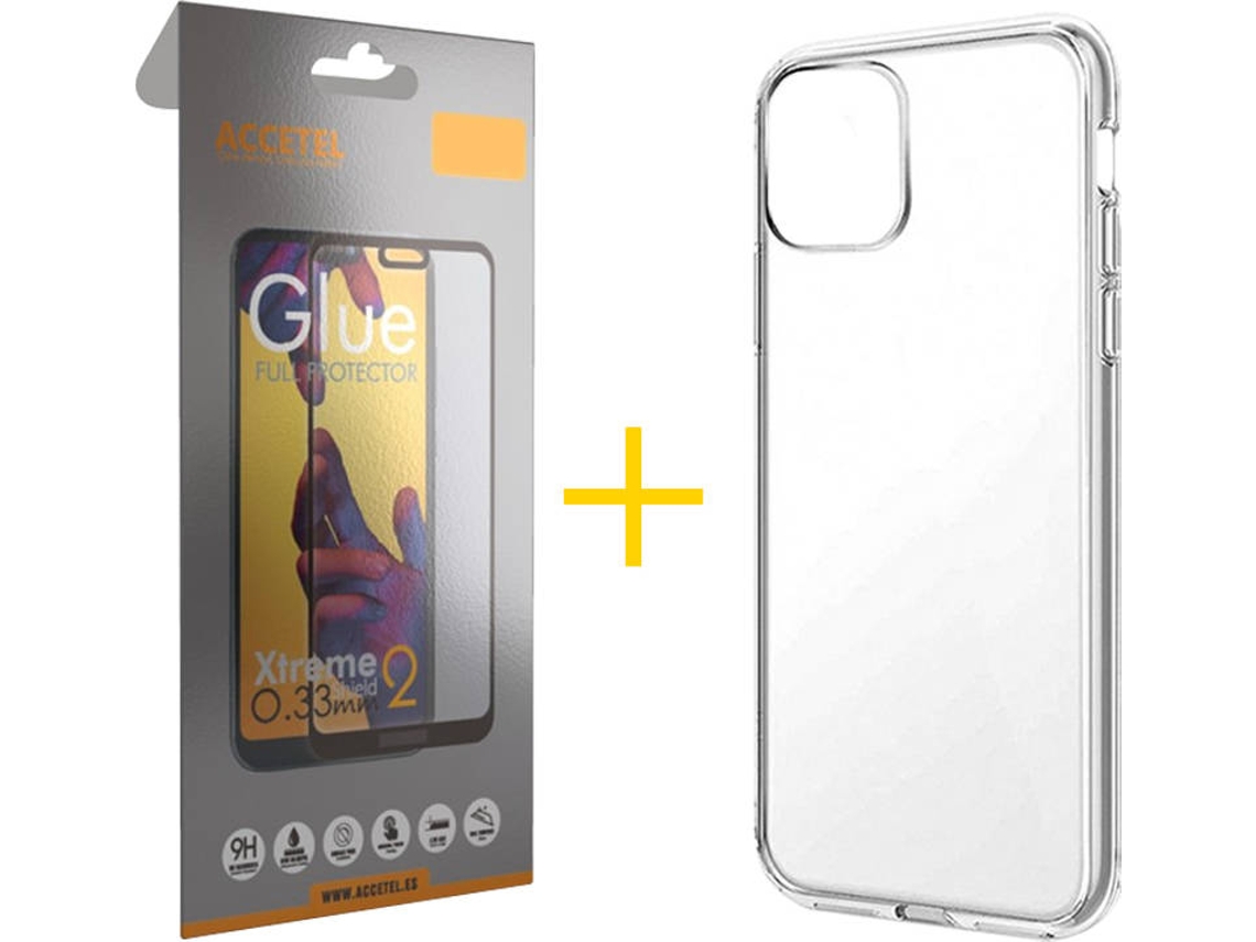 Kit Capa e Película Apple iPhone 11 SKYHE Full Liso (Transparente)