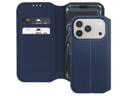 Capa Fólio - Avizar - Iphone 17 Pro - Bolso Para Cartão - Suporte - Azul Escuro