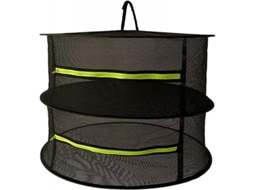 Rede de Secagem 2 Camadas 61x61x38cm com Cremalheira para Verduras, Carnes, Hierbas e Peixes