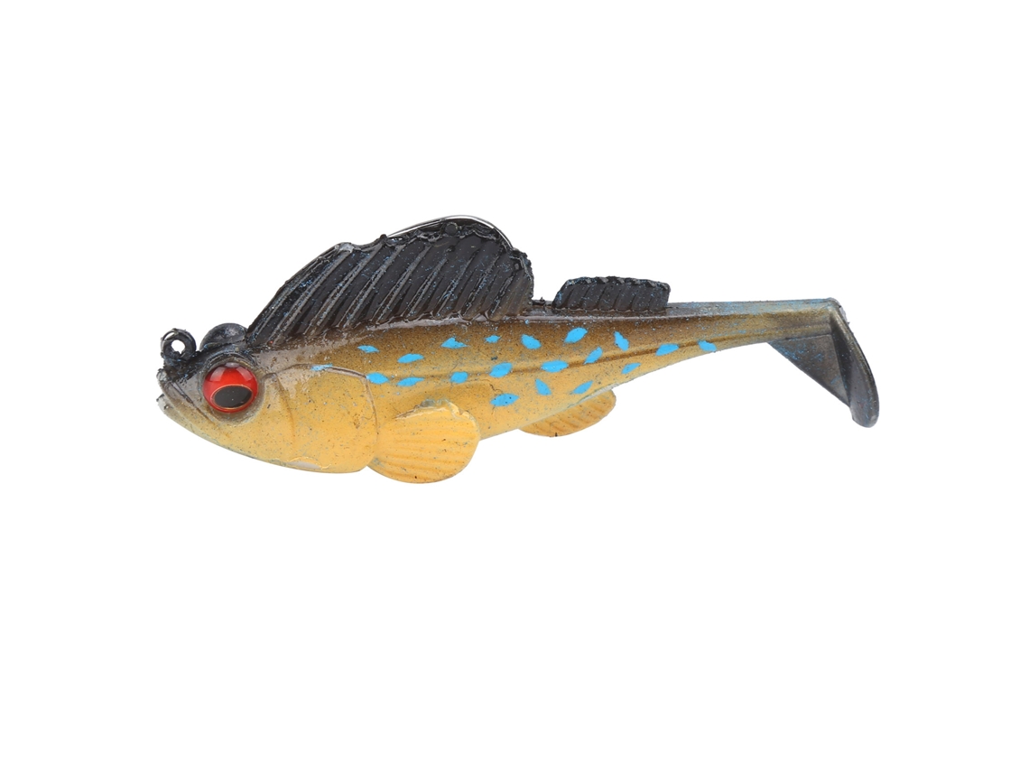Isca De Peixe Soft Anti-enrosco 75mm 13g Preto Azul