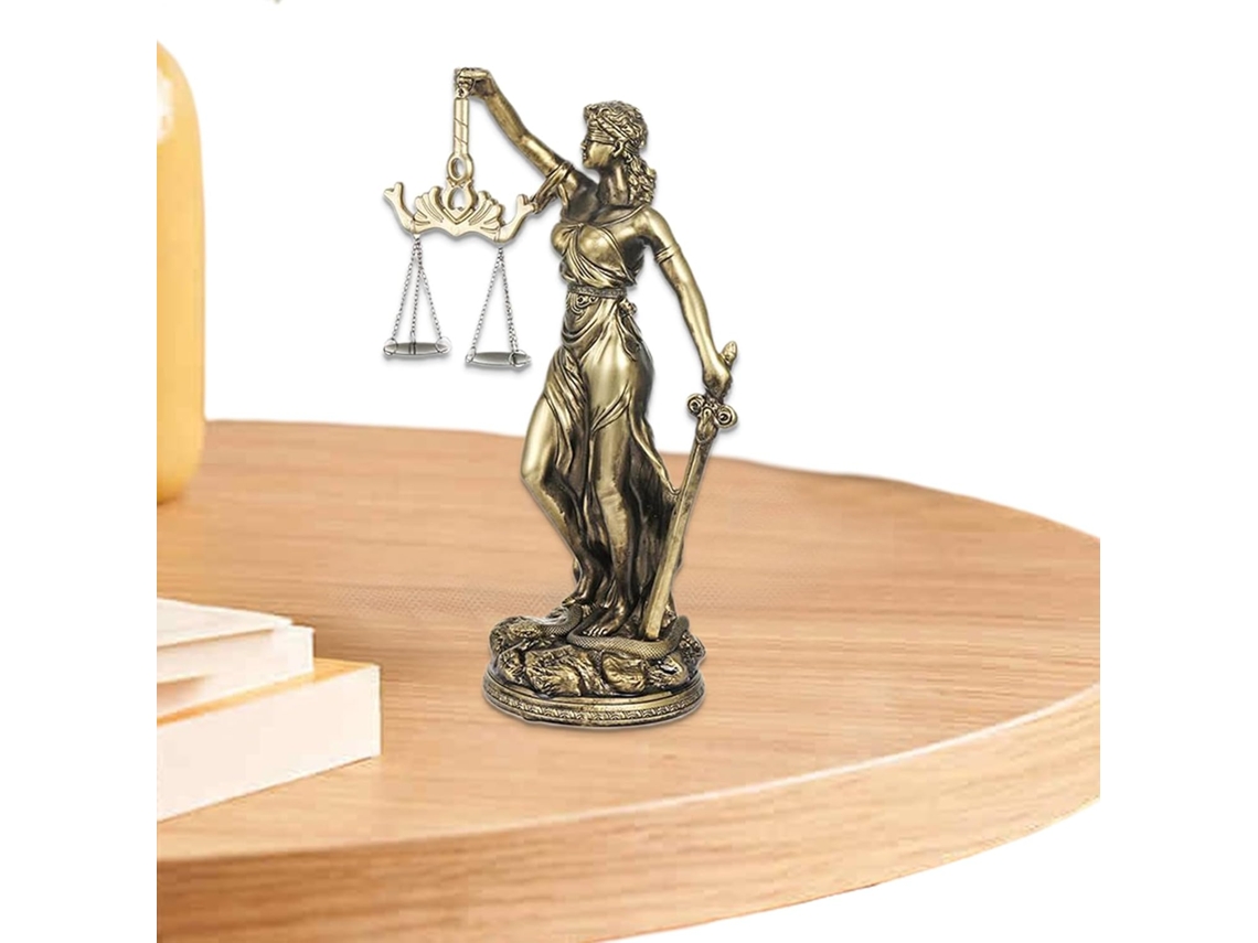 Estátua Da Justiça Em Resina Para Mesa | Estátua