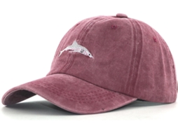 Boné de Beisebol Shark Washed Bordado Captura Estilo "dad Hat" Hip Hop Fecho Ajustável