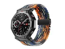 Pulseira De Relógio Com Fecho Rápido Em Nylon Trançado Elástico E Fivela De Paraquedas Para Amazfit T-rex3 / T-rex 2