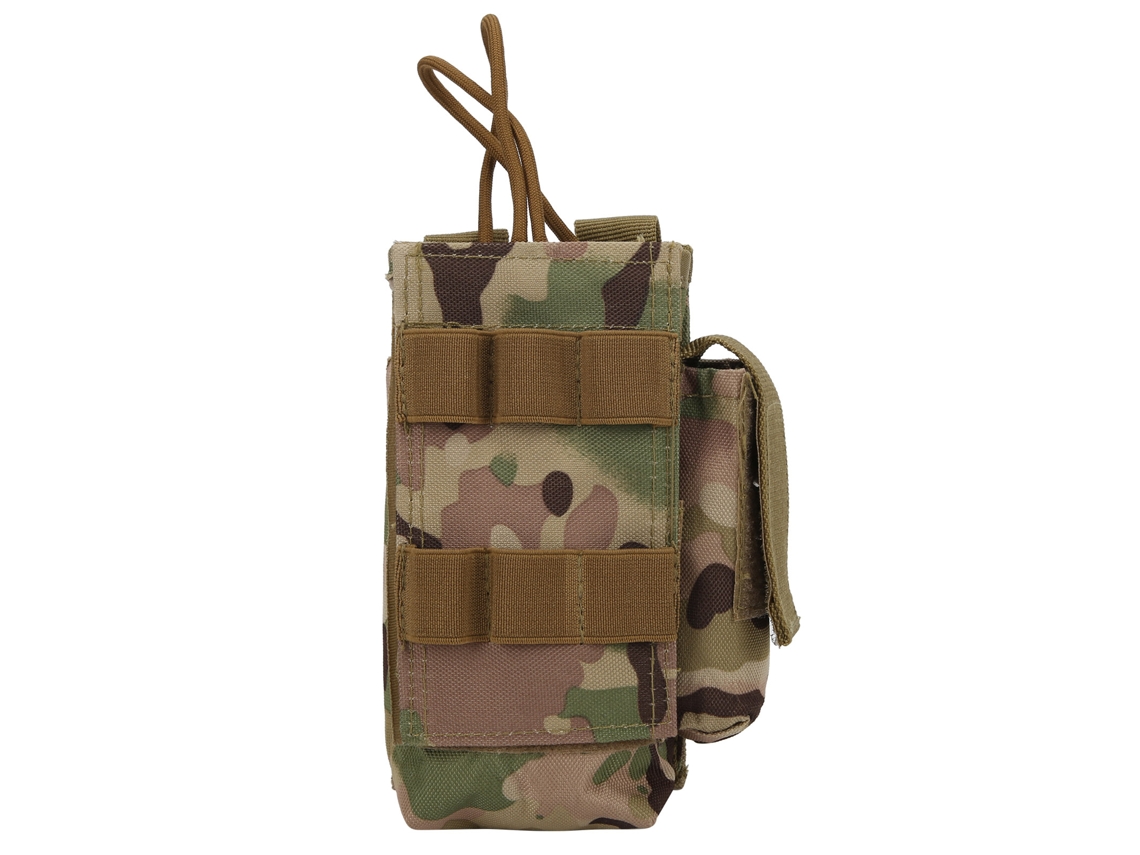 Colete Minimo Molle para rádio, camuflado e impermeável.