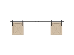 Vidaxl Kit Para Armário Deslizante Aço Carbono 200 Cm