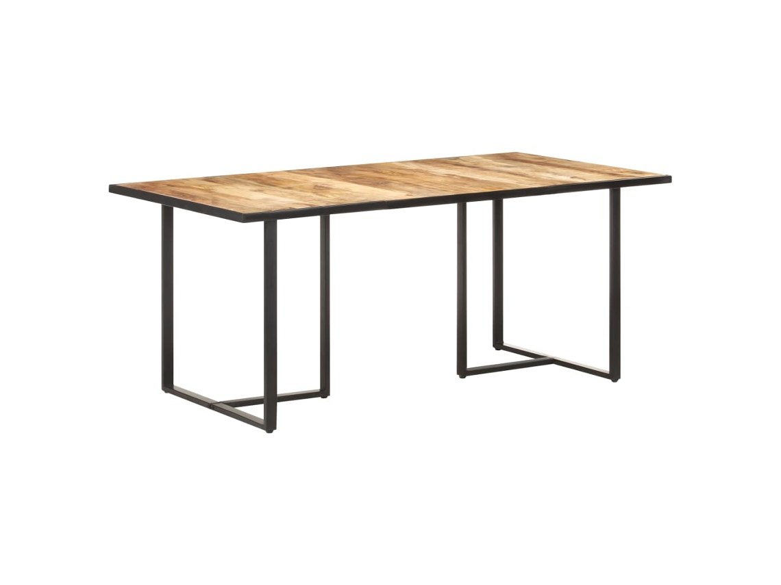 Vidaxl Mesa De Jantar 180 Cm Madeira De Mangueira Áspera