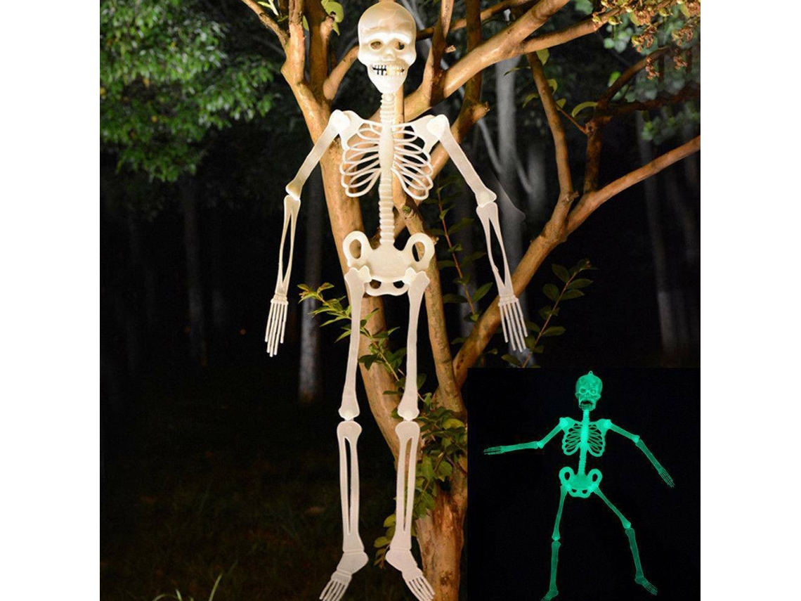 Esqueleto Luminoso de 90cm para Halloween, Flexível, Fantasioso LAXISCREED