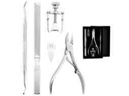 Lurelia Kit De Manicure Para Bebé, Em Aço Inoxidável, Para Unhas Grossas, Cor Azul, Para Bebé E Criança