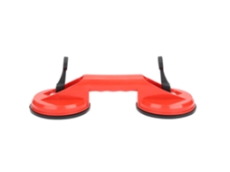 Extractor De Vidrio Com Ventosas Duplas De Plástico Vermelho De 11,5 Cm Para Pisos E Azulejos