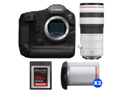 Eos R1 + Rf 70 200mm F/2.8 L Is Usm Z Branco + 1 Sandisk 256gb Extreme Pro Cfexpress Type B + 2 Canon Lp e19 + Ebook Pricedirect CANON
