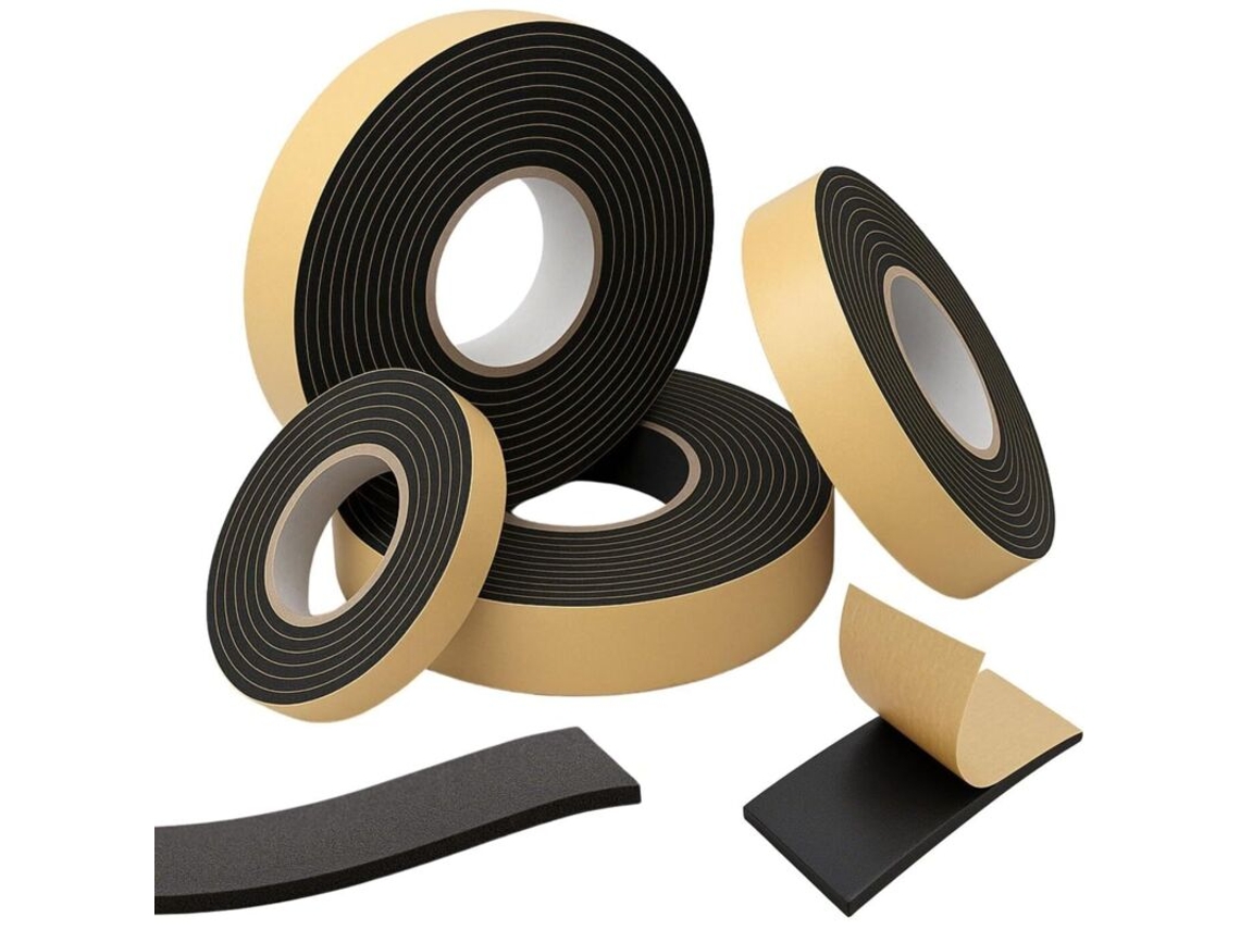 Fita De Vedação Autoadesiva Epdm De 10 M, 10 Mm X 1 Mm | Para Janelas E Portas | De Borracha Para E, Para Proteção Contra