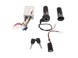 Controlador de escobillas 48v 800w com manija de aceleração universal e fechadura elétrica para bicicleta e patinete elétrico
