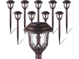 Kit com 10 Luminárias Solares Decorativas AQUAFORGE