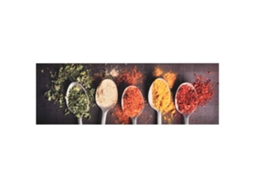 Vidaxl Tapete De Cozinha Lavável Com Design Colheres 60x180 Cm