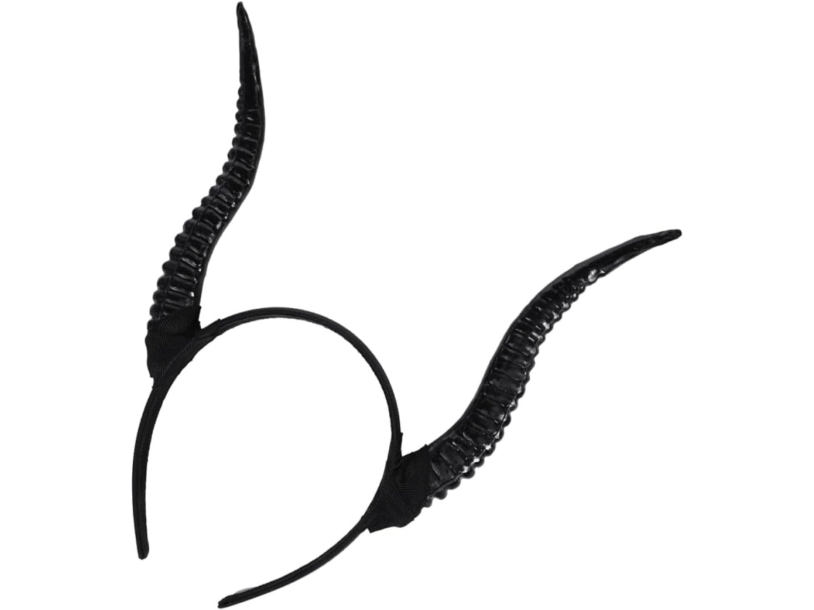 Tiara Feminina Ciieeo Leve De Plástico Preto Com Chifres, Acessório E Decoração Para Cosplay.