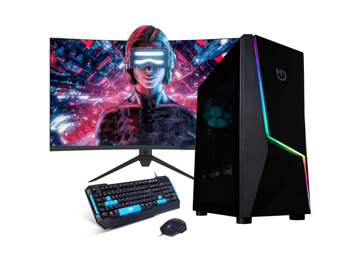 Desktops Gaming Neo-PC (AMD Ryzen 5 4600G – 16 GB RAM – 480 GB SSD – Monitor FullHD 27" Teclado e Rato  –  Windows 11)