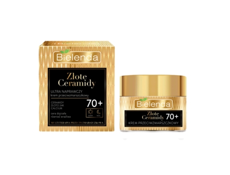 Creme Reparador Anti Rugas Bielenda Com Ceramidas De Ouro 70, 50ml