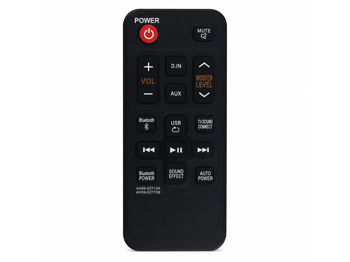 Comando À Distância Para Barra De Som Samsung Compatível Ah59-02710a_zhd