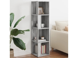 Vidaxl Armário Canto 33x33x132 Cm Derivados Madeira Sonoma Cinza