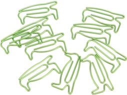 Haofy 100 Clips de Papel no Formato Pinguim, Material Metálico Galvanizado Antiferrugem para Uso Fora de Mesa