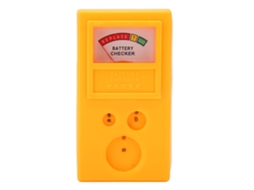 Testador de baterias tipo botão para relógios com 3 slots para medição rápida e precisa.