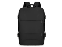 Mochila Respirável Para Caminhadas, Ideal Para Atividades Ao Ar Livre. Mochila Estética E Casual Com Compartimento Para Laptop. Preta.