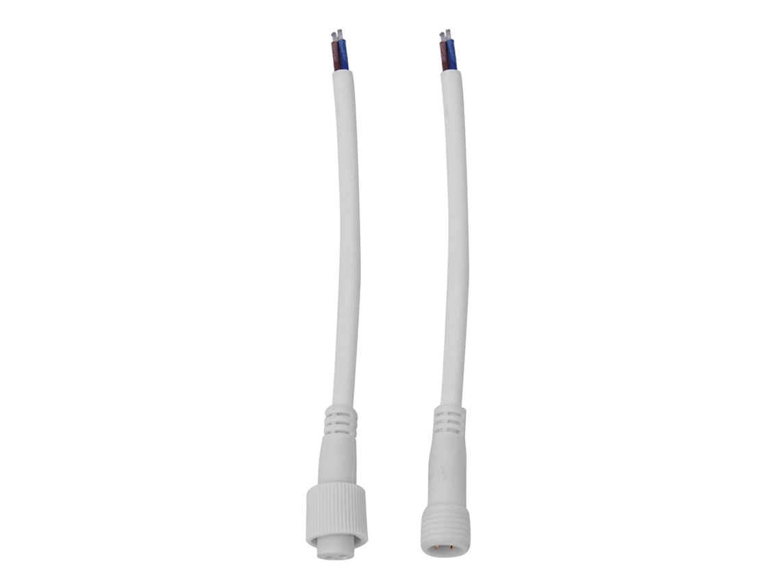 Conector de LED de 2 pinos (5 pares) IP68 à prova d'água para iluminação de tira, 22 AWG, DC 0-24 V