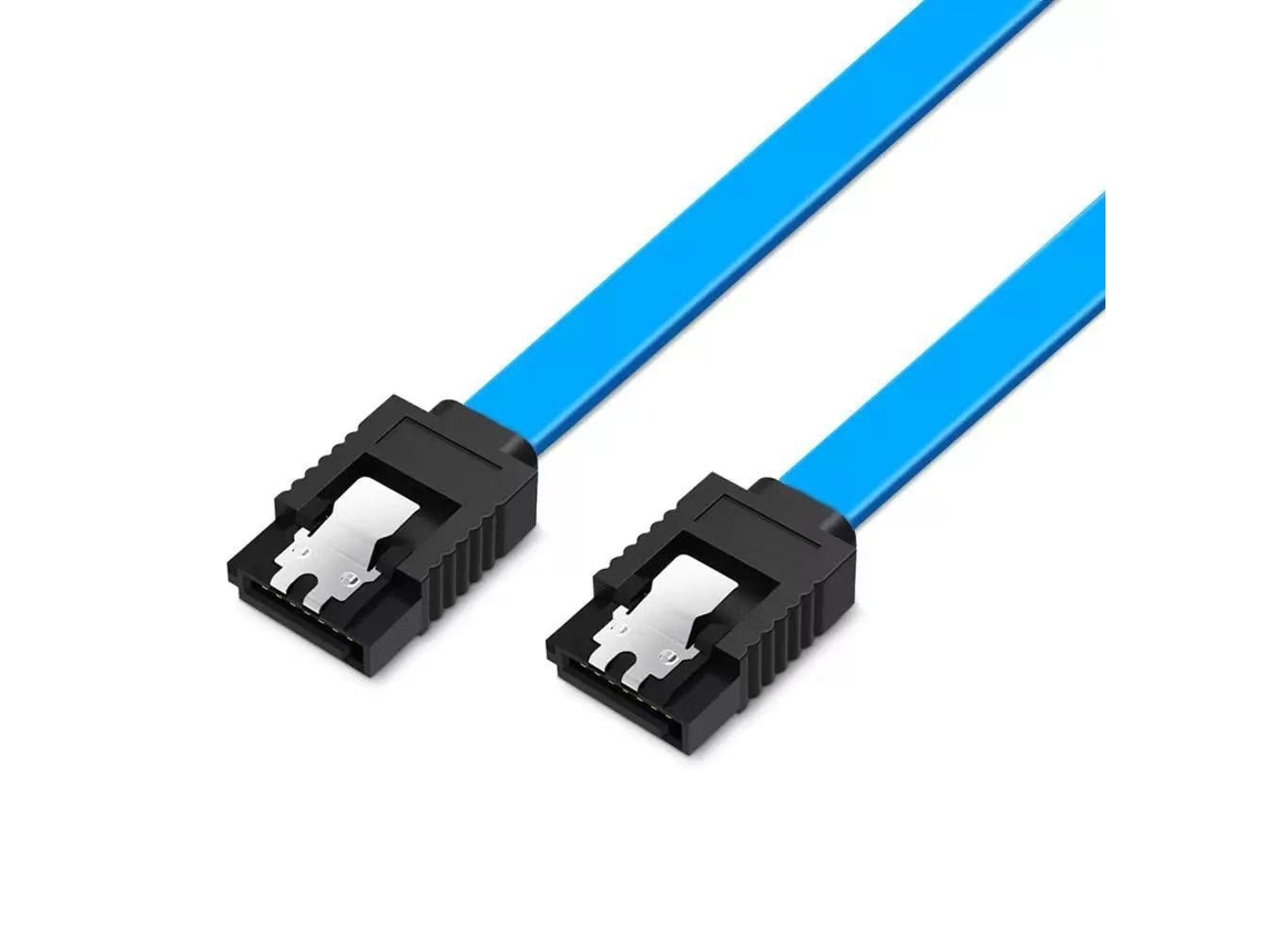 Cabo de Dados Sata 3.0 para Disco Rígido, 6 Gb/s com Trava Lateral, 100 Cm, Adequado para Hdds e Ssds, Azul. PANOONA