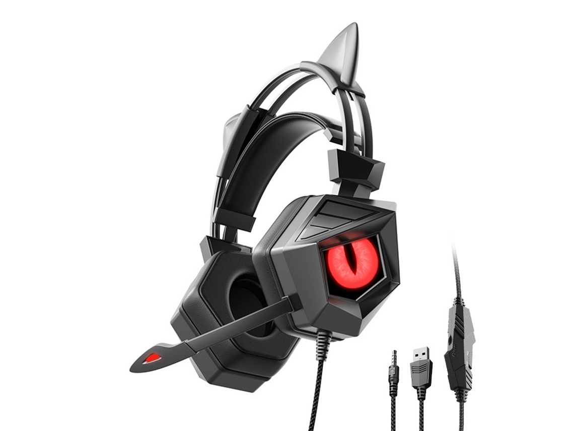 Auscultadores Bluetooth TRUMSEN  Sy-G15 Over Ear Microfone Vermelho