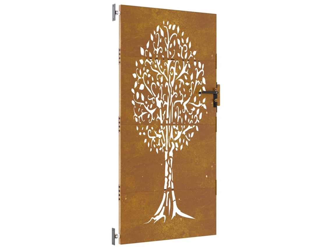Garden Gate, Garden Gates Vidaxl Marrom Aço (85 X 175 Cm)