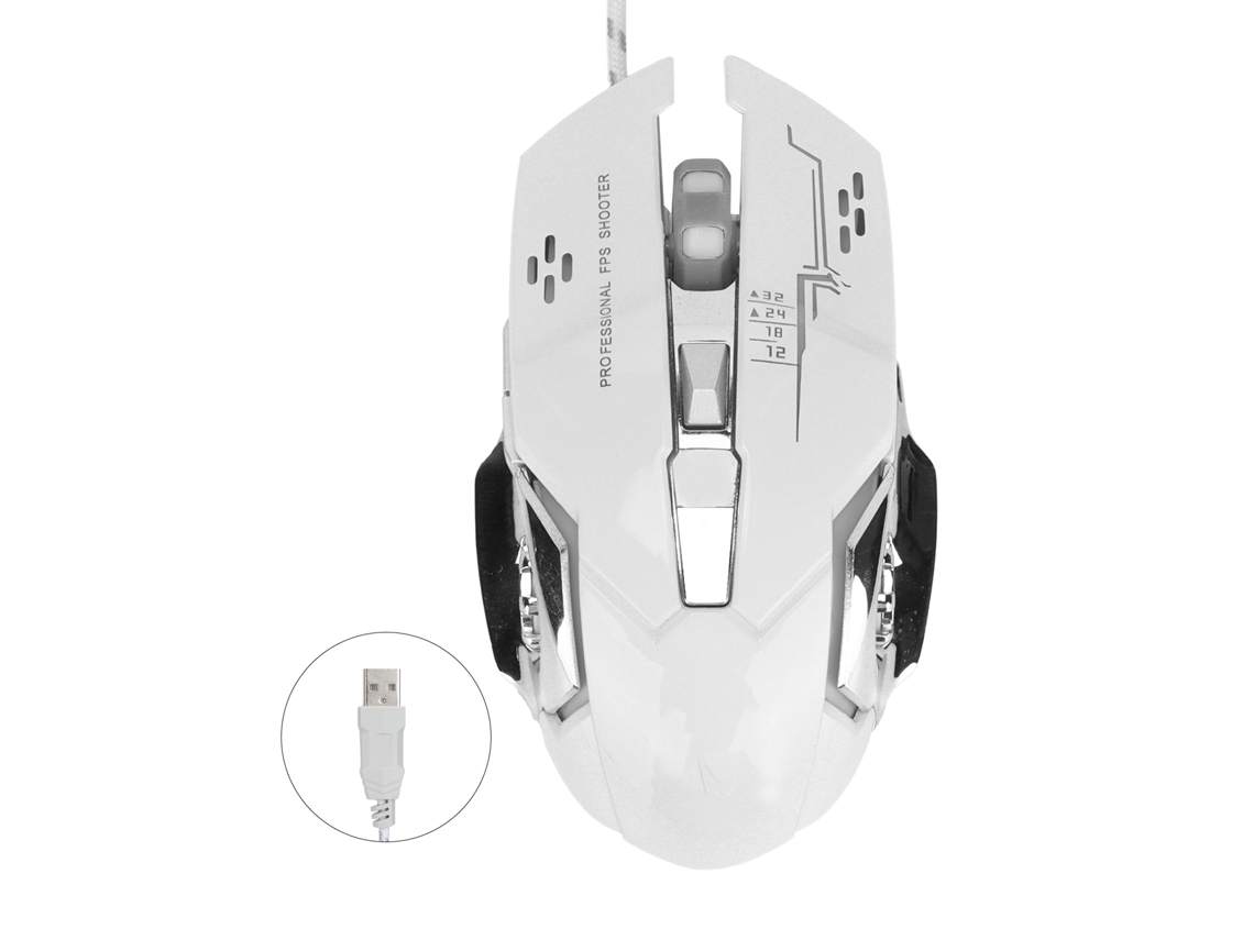 Mouse Gamer Óptico com Fio Usb 3200dpi | S/MARCA