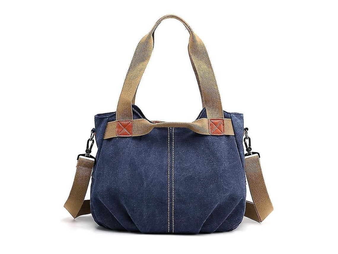 Bolsa de Ombro S/MARCA para Mulher em lona grande para trabalho escola praia